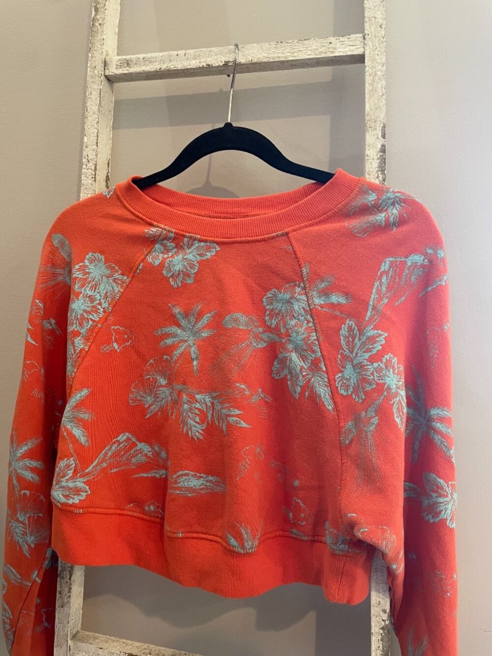[free people] Cropped Aloha Sweatshrt